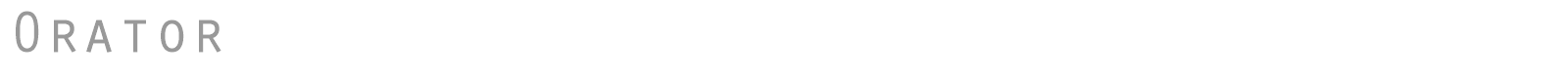 Orator font preview