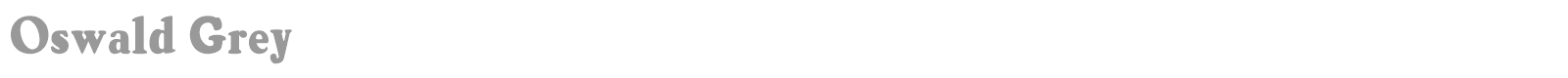 Oswald Grey font preview