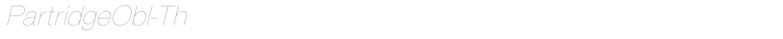 PartridgeObl-Th font preview