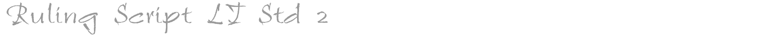 Ruling Script LT Std font preview