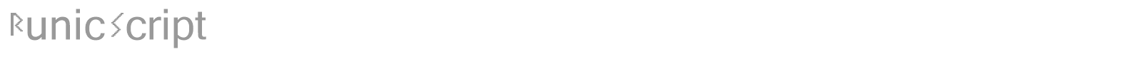 RunicScript font preview