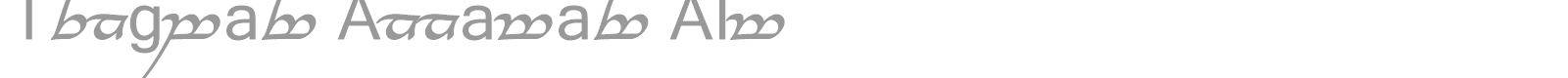 Tengwar Annatar font preview
