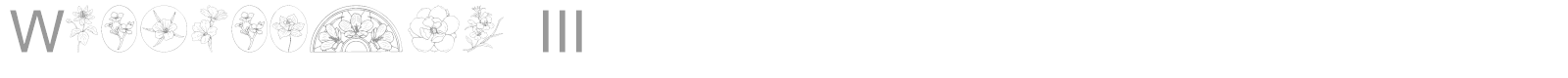 Wildflower III font preview