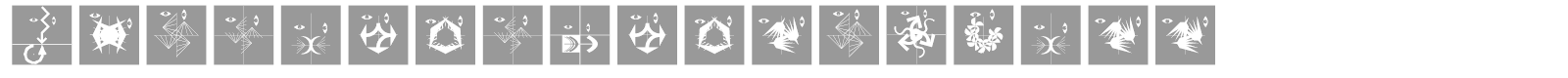 AbstractFacesThree font preview