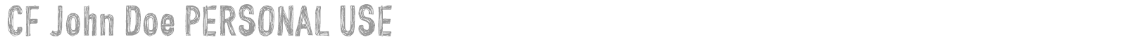 CF John Doe font preview