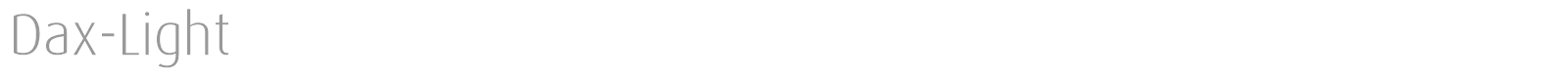Dax-Light font preview