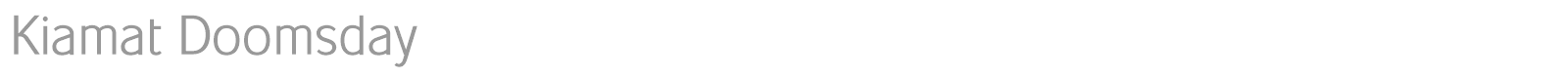 Kiamat Doomsday font preview