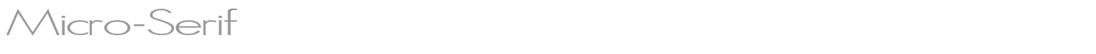 Micro-Serif font preview