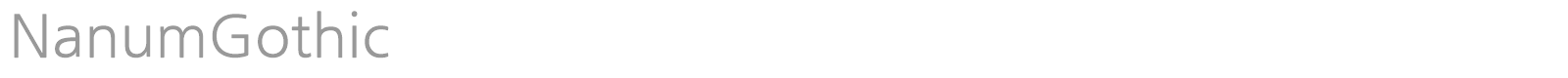NanumGothic font preview