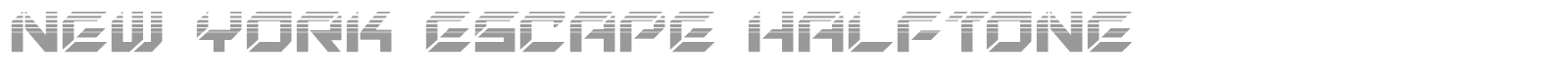 New York Escape Halftone font preview