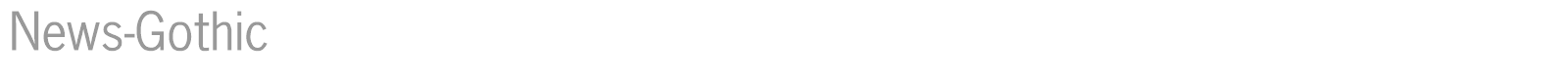 News-Gothic font preview