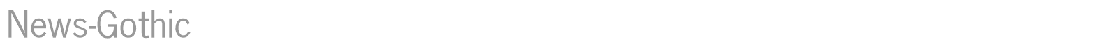 News-Gothic font preview
