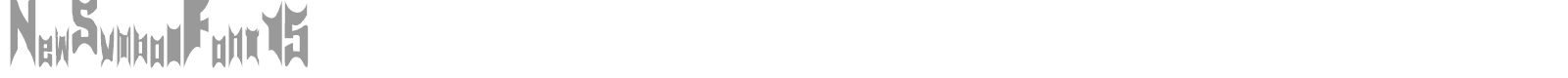 NewSymbolFont15 font preview