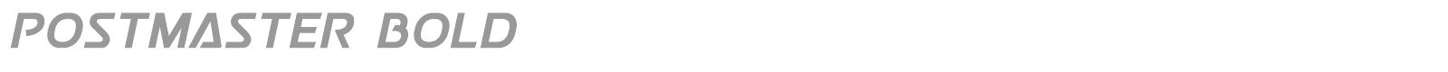 Postmaster Bold font preview