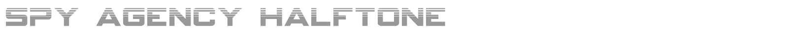 Spy Agency Halftone font preview