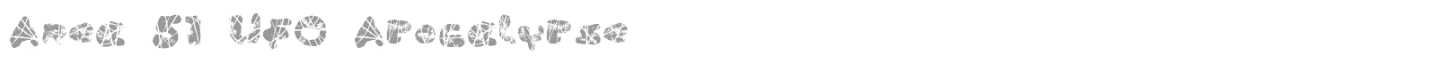 Area 51 UFO Apocalypse font preview