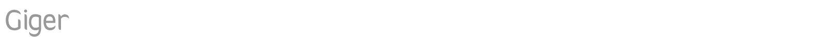 Giger font preview