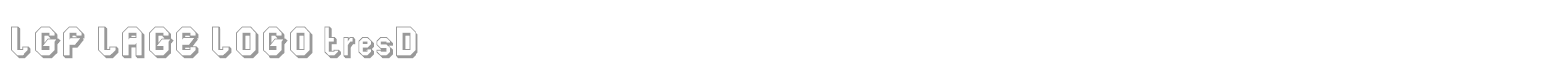 LGF LAGE LOGO tresD font preview