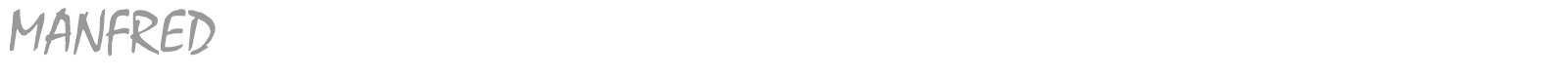 MANFRED font preview