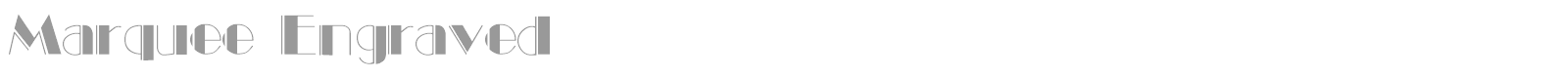 Marquee Engraved font preview