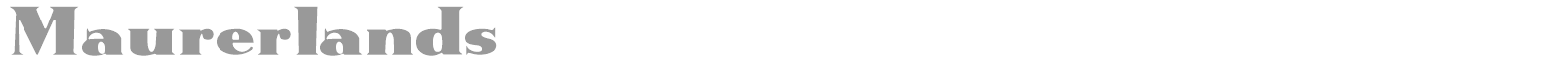 Maurerlands font preview