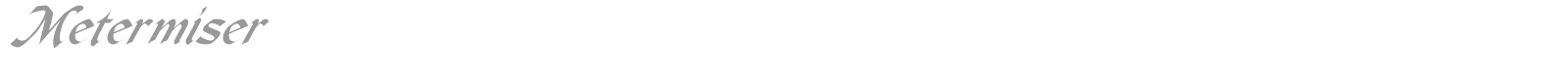 Metermiser font preview