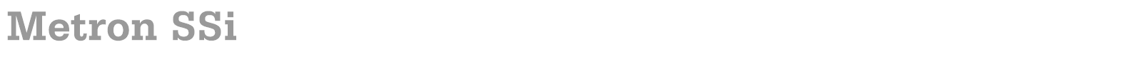 Metron SSi font preview