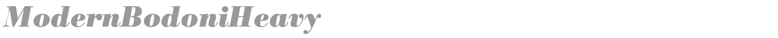 ModernBodoniHeavy font preview
