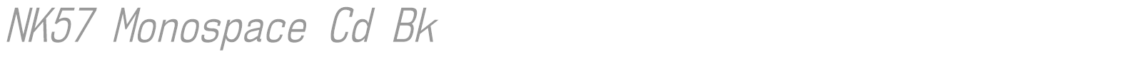 NK57 Monospace font preview