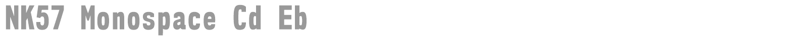 NK57 Monospace font preview
