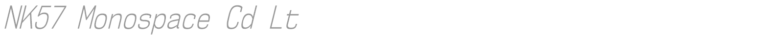 NK57 Monospace font preview