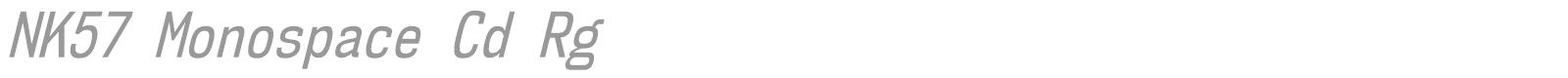 NK57 Monospace font preview