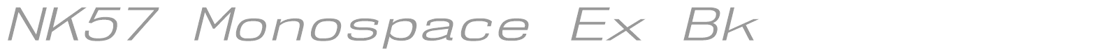NK57 Monospace font preview