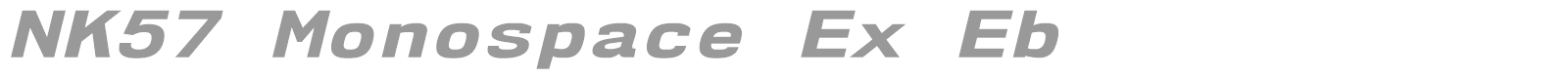 NK57 Monospace font preview