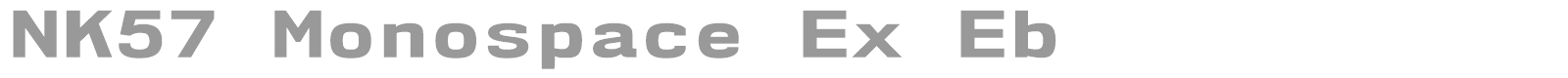 NK57 Monospace font preview