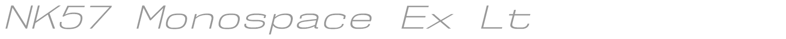 NK57 Monospace font preview