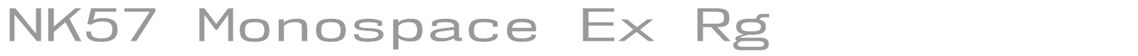 NK57 Monospace font preview