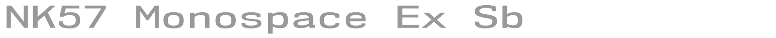 NK57 Monospace font preview