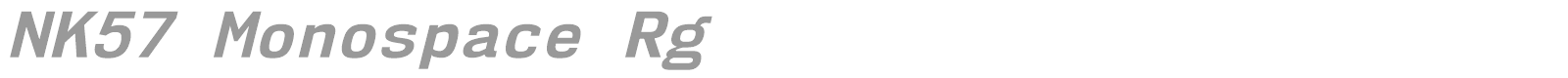 NK57 Monospace font preview