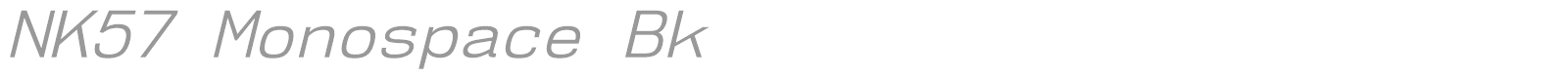 NK57 Monospace font preview