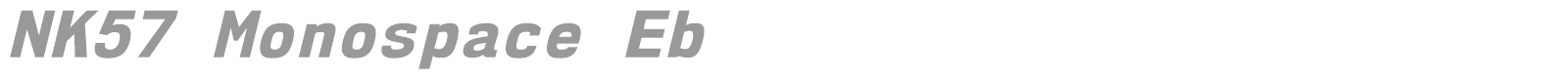 NK57 Monospace font preview