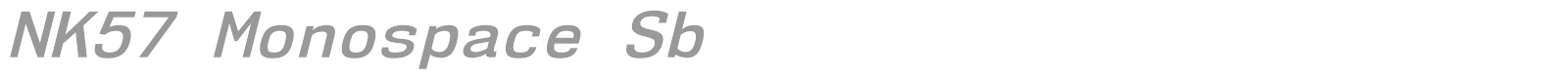 NK57 Monospace font preview