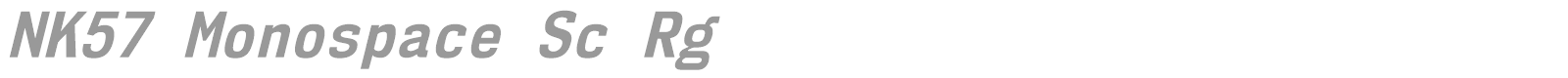 NK57 Monospace font preview