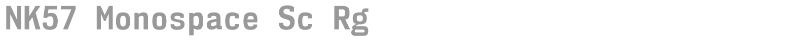 NK57 Monospace font preview