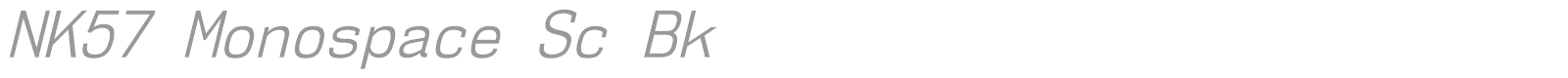NK57 Monospace font preview