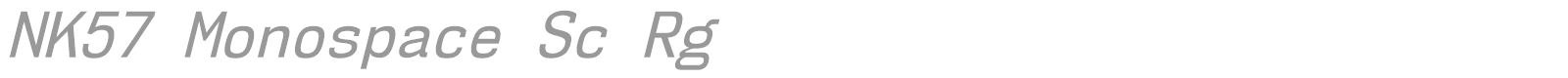 NK57 Monospace font preview
