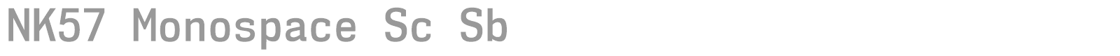 NK57 Monospace font preview