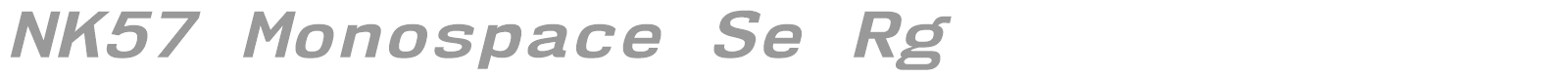 NK57 Monospace font preview