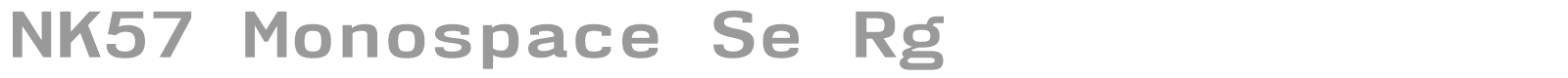 NK57 Monospace font preview