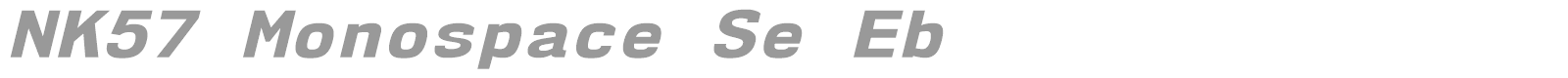 NK57 Monospace font preview